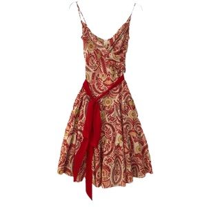 Forever 21 Printed Dress with Fabric Belt